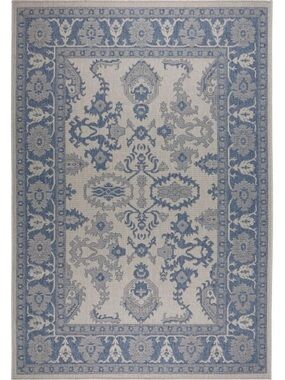 Nicole Miller Patio Country Ayana 3’11”x5’2” Gray-Blue Indoor/Outdoor Area Rug